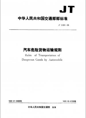 Regeln für die Beförderung gefährlicher Güter mit Kraftfahrzeugen