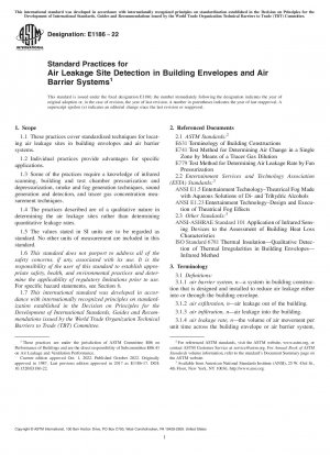 Standardverfahren zur Erkennung von Luftleckstellen in Gebäudehüllen und Luftbarrieresystemen