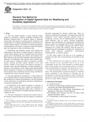 Standardtestmethode zur Integration digitaler Spektraldaten für Bewitterungs- und Haltbarkeitsanwendungen