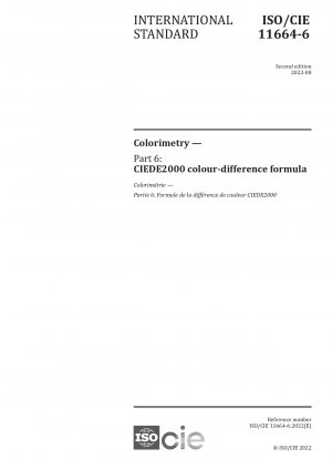 Kolorimetrie – Teil 6: CIEDE2000-Farbdifferenzformel