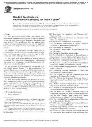 Standardspezifikation für retroreflektierende Folie zur Verkehrskontrolle