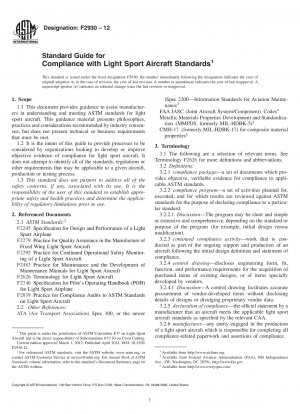 Standardhandbuch für die Einhaltung der Standards für leichte Sportflugzeuge