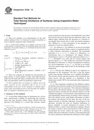 Standardtestmethoden für die gesamte Normalemission von Oberflächen unter Verwendung von Inspektionsmessgeräten