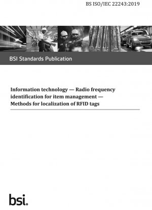 Informationstechnologie. Radiofrequenzidentifikation für die Artikelverwaltung. Methoden zur Lokalisierung von RFID-Tags
