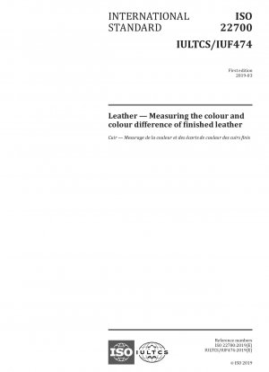 Leder – Messung der Farbe und des Farbunterschieds von fertigem Leder