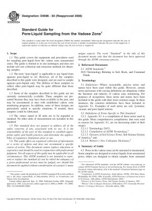 Standardhandbuch für die Porenflüssigkeitsprobenahme aus der Vadose-Zone