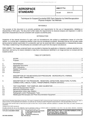 Techniken zur Erkennung verdächtiger/gefälschter EEE-Teile durch physikalische Analysetestmethoden zur Delidierung/Entkapselung