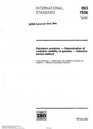 Erdölprodukte – Bestimmung der Oxidationsstabilität von Benzin – Induktionsperiodenmethode