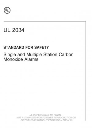 UL-Standard für Sicherheits-Kohlenmonoxidmelder mit einer oder mehreren Stationen (Vierte Ausgabe; Nachdruck mit Überarbeitungen bis einschließlich 4. September 2018)