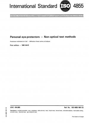 Persönlicher Augenschutz; Nicht-optische Prüfmethoden
