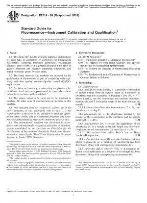Standardhandbuch für Fluoreszenz – Gerätekalibrierung und -qualifizierung
