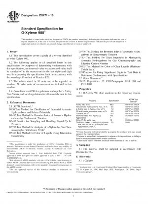 Standardspezifikation für O-Xylol 980