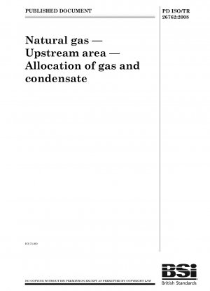 Erdgas. Upstream-Bereich. Aufteilung von Gas und Kondensat