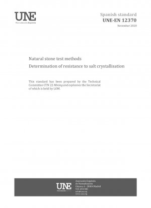 Prüfverfahren für Natursteine – Bestimmung der Beständigkeit gegen Salzkristallisation
