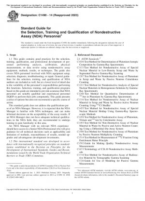 Standardhandbuch für die Auswahl, Schulung und Qualifizierung von Personal für die zerstörungsfreie Prüfung (NDA).