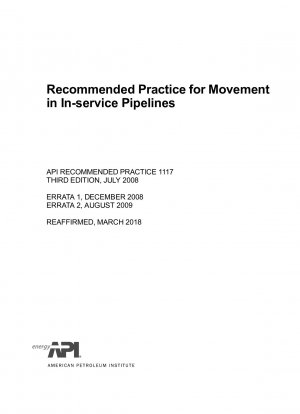 Empfohlene Praxis für die Bewegung in in Betrieb befindlichen Pipelines