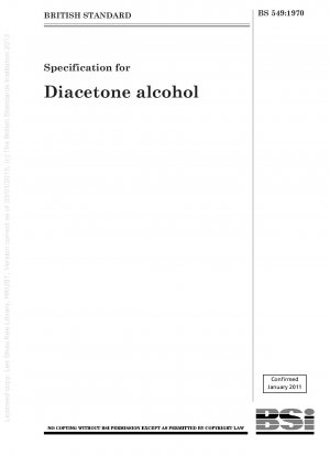 Spezifikation für Diacetonalkohol