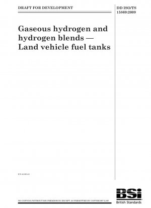 Gasförmiger Wasserstoff und Wasserstoffmischungen – Kraftstofftanks für Landfahrzeuge
