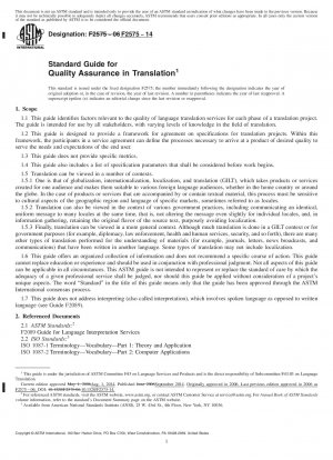 Standardhandbuch zur Qualitätssicherung in der Übersetzung