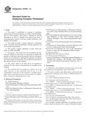 Standardhandbuch zur Analyse komplexer Phthalate