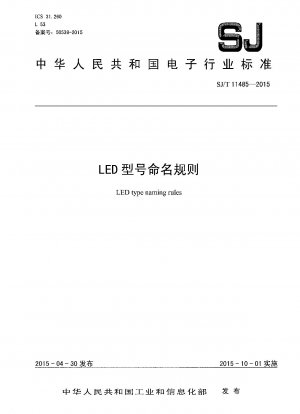 Benennungsregeln für LED-Typen