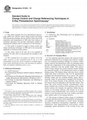 Standardhandbuch für Ladungskontroll- und Ladungsreferenzierungstechniken in der Röntgen-Photoelektronenspektroskopie