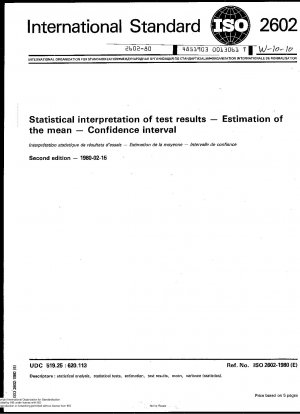 Statistische Interpretation der Testergebnisse; Schätzung des Mittelwerts; Konfidenzintervall