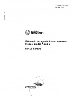 Metrische ISO-Sechskantschrauben und -Produktklassen A und B, Teil 2: Schrauben