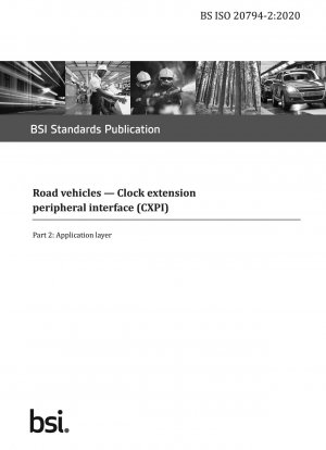 Straßenfahrzeuge. Clock Extension Peripheral Interface (CXPI) – Anwendungsschicht