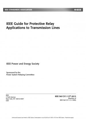 IEEE-Leitfaden für Schutzrelaisanwendungen für Übertragungsleitungen