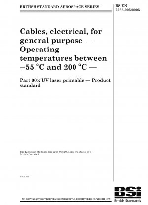 Elektrische Kabel für allgemeine Zwecke – Betriebstemperaturen zwischen