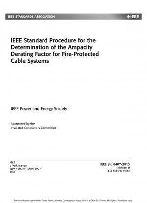 IEEE-Standardverfahren zur Bestimmung des Strombelastbarkeits-Derating-Faktors für brandgeschützte Kabelsysteme – Redline
