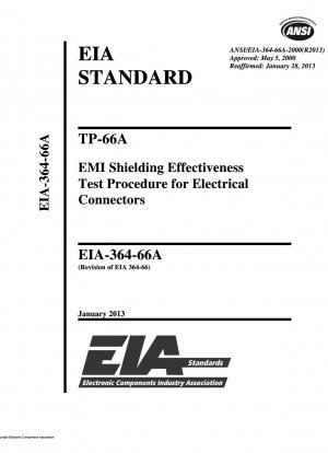 TP-66A EMI-Abschirmungseffektivitätstestverfahren für elektrische Steckverbinder