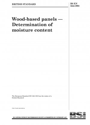 Holzwerkstoffplatten – Bestimmung des Feuchtigkeitsgehalts