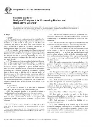 Standardhandbuch für die Konstruktion von Geräten zur Verarbeitung nuklearer und radioaktiver Materialien