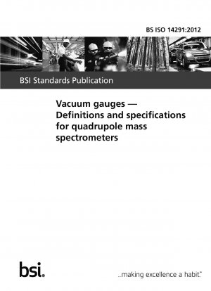 Vakuummessgeräte. Definitionen und Spezifikationen für Quadrupol-Massenspektrometer