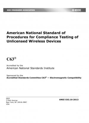 Amerikanischer nationaler Verfahrensstandard für Konformitätstests nicht lizenzierter drahtloser Geräte