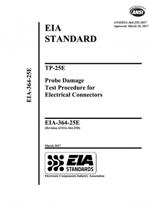 TP-25E Prüfverfahren für Sondenschäden an elektrischen Steckverbindern
