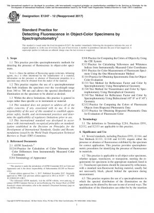 Standardpraxis zum Nachweis von Fluoreszenz in objektfarbenen Proben durch Spektrophotometrie