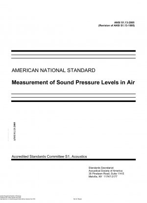 Messung des Schalldruckpegels in der Luft