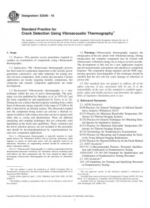 Standardpraxis zur Risserkennung mittels vibroakustischer Thermografie