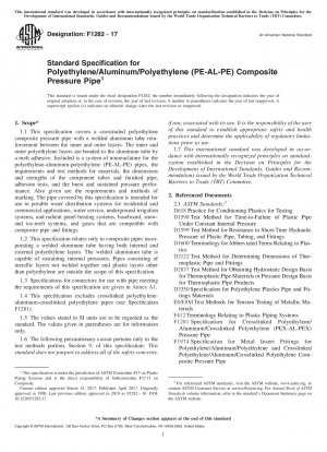 Standardspezifikation für Verbunddruckrohre aus Polyethylen/Aluminium/Polyethylen (PE-AL-PE).