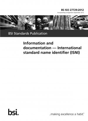 Informationen und Dokumentation – International Standard Name Identifier (ISNI)
