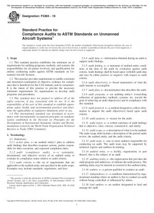 Standardpraxis für Compliance-Audits gemäß ASTM-Standards für unbemannte Flugzeugsysteme