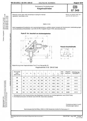 Fernbedienungsgerät mit Übertragungsschlauch für manuelle Bedienung; Kegelradgetriebe