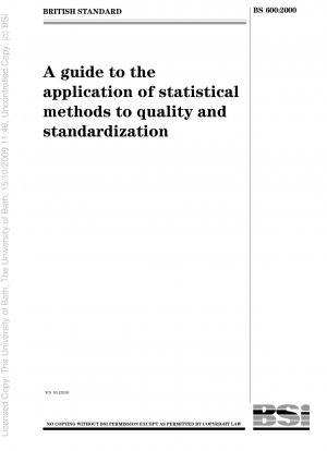Ein Leitfaden zur Anwendung statistischer Methoden auf Qualität und Standardisierung