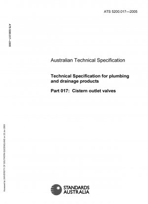 Technische Spezifikation für Sanitär- und Entwässerungsprodukte – Spülkasten-Auslassventile