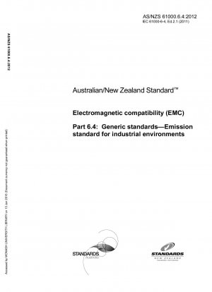 Elektromagnetische Verträglichkeit (EMV) Gemeinsame Standards für industrielle Umweltstrahlung