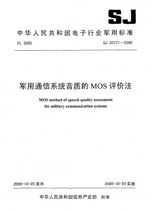 MOS-Methode zur Bewertung der Sprachqualität für militärische Kommunikationssysteme