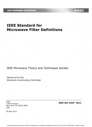 IEEE-Standard für Mikrowellenfilterdefinitionen